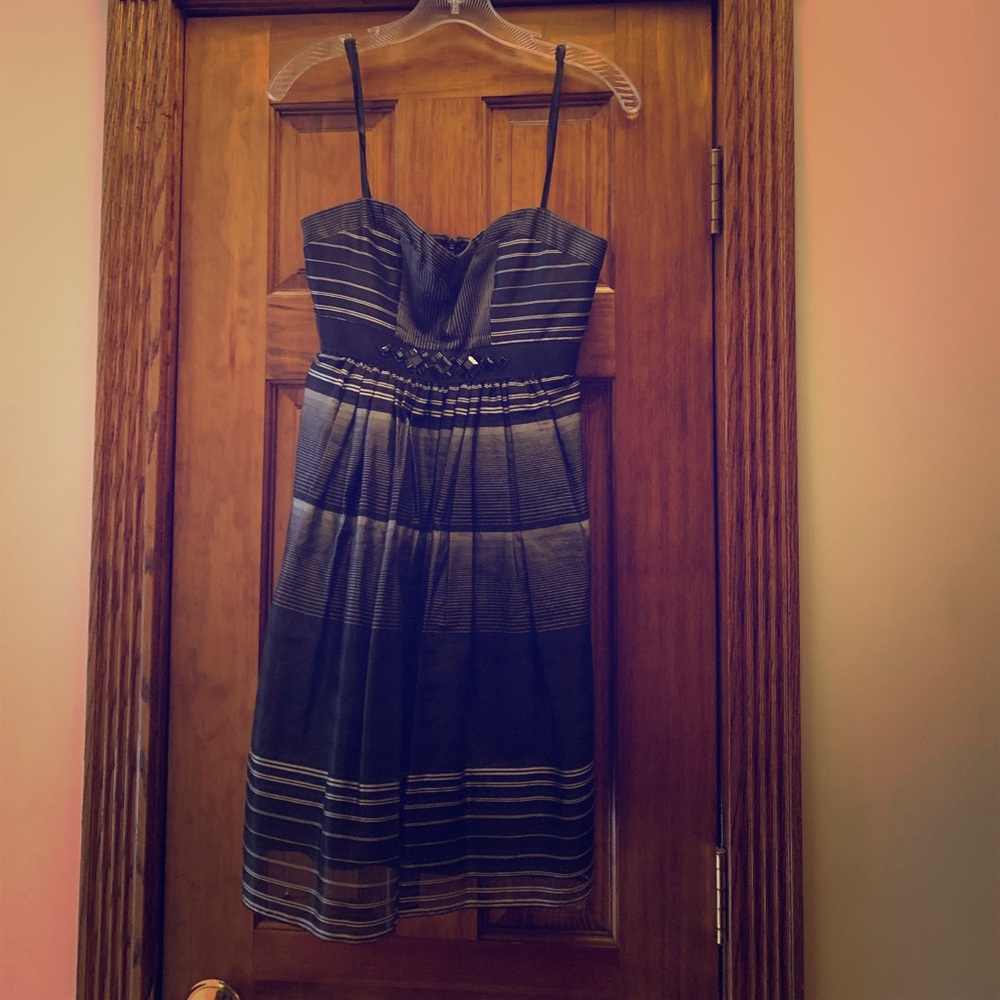 Beautiful BCBG strapless A line dress